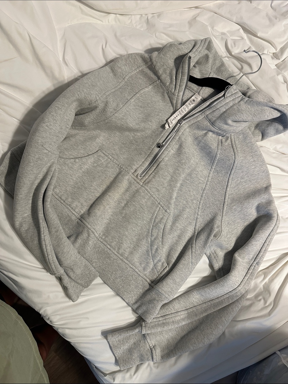 lululemon athletica Light Gray Half-Zip Hoodie